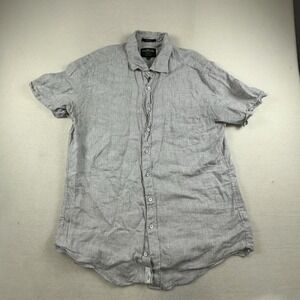 Rodd & Gunn Light Gray Short-Sleeve Linen Button-Down Shirt